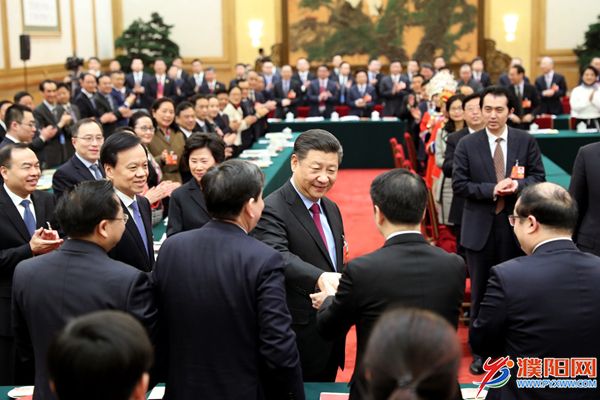 2018年3月10日，習(xí)近平參加十三屆全國(guó)人大一次會(huì)議重慶代表團(tuán)的審議。