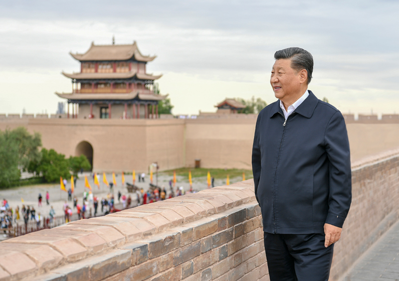2019年8月20日，習(xí)近平總書記來到嘉峪關(guān)關(guān)城，登上城樓察看關(guān)城整體面貌，聽取河西走廊長城、關(guān)隘歷史文化情況介紹。